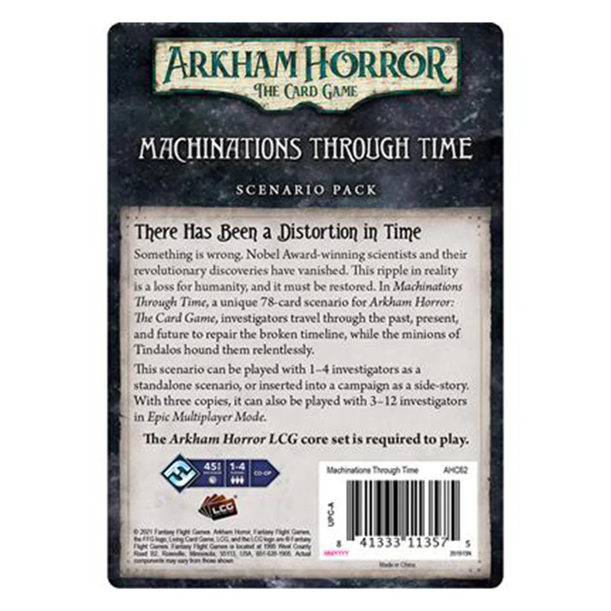Fantasy Flight Games Arkham Horror LCG Machinations Through Time Scenario Pack - Image 2