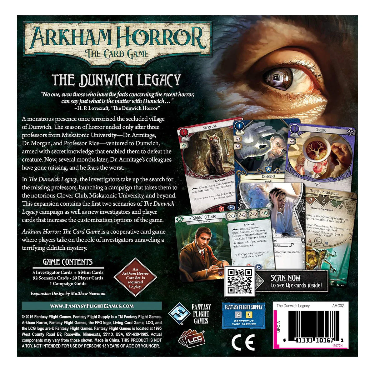 Fantasy Flight Games Arkham Horror LCG The Dunwich Legacy Expansion - Image 3