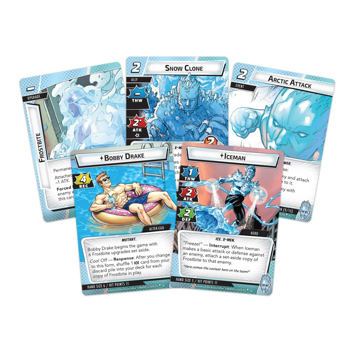 Fantasy Flight Games Marvel Champions LCG Iceman Hero Pack - Image 2