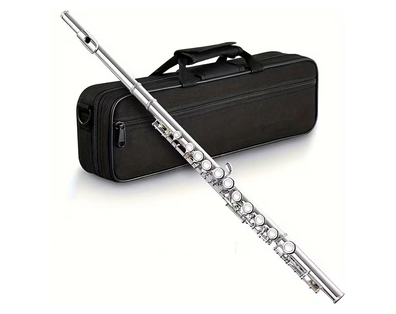 Freedom  16-Key C Flute Nickel Plated Student Beginner Hard Case - Image 2