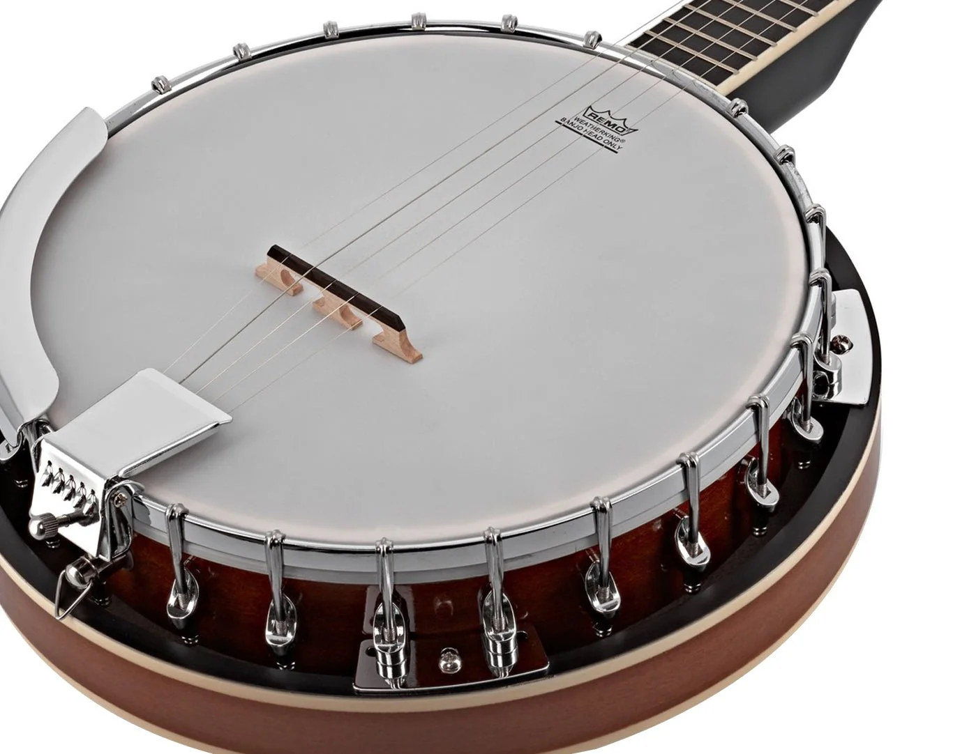 Freedom 5-String Banjo Full Size with Remo Head Sunburst - Image 3