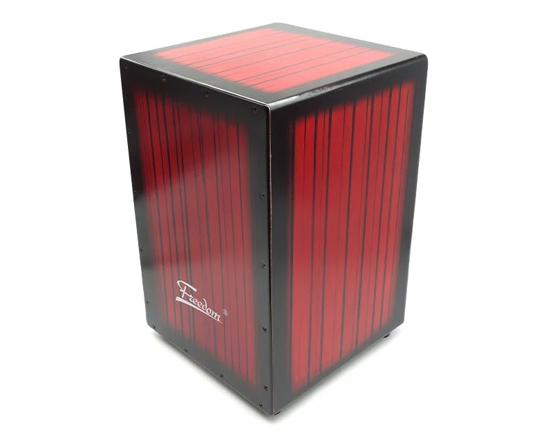Freedom Cajon Box Drum with Padded Case (Red) - Image 3