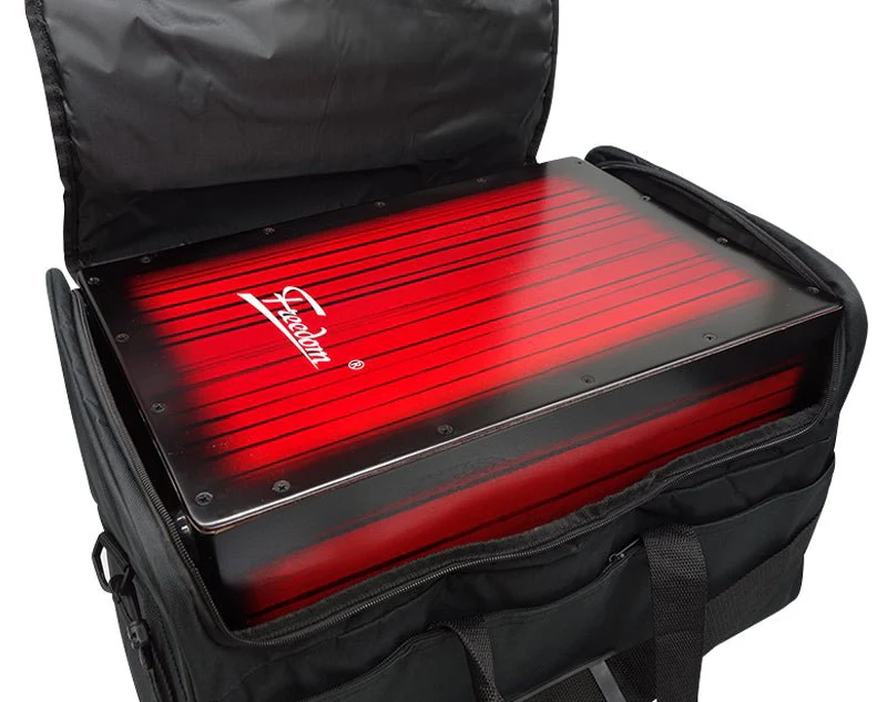Freedom Cajon Box Drum with Padded Case (Red) - Image 4