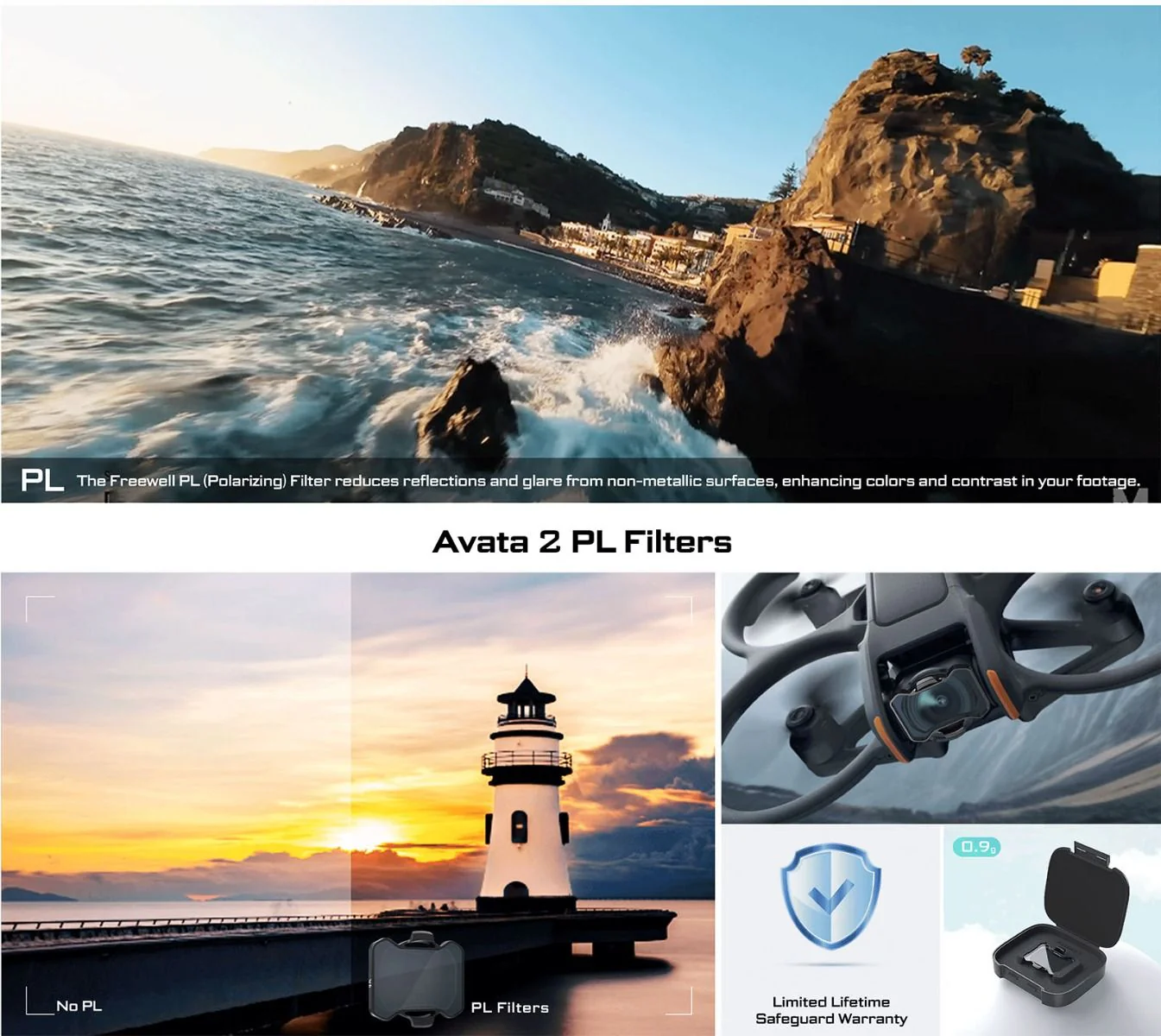Freewell Polarizer (PL) Filter for DJI Avata 2 - Image 4
