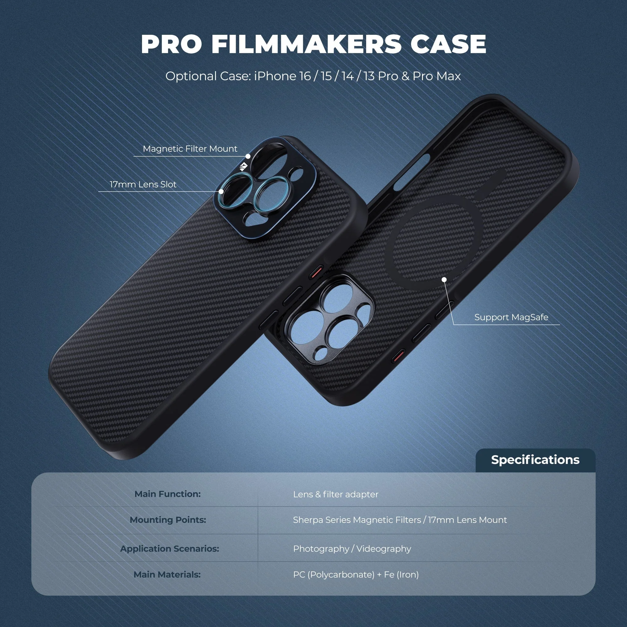 Freewell Pro Filmmaker Case with 17mm Mount for iPhone 16 Pro - Image 5
