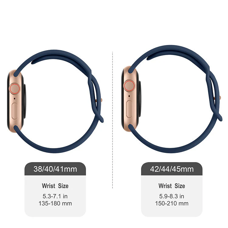 Friendie Noosa Silicone Sports Band for Apple Watch (BlueGold) [Small] - Image 3