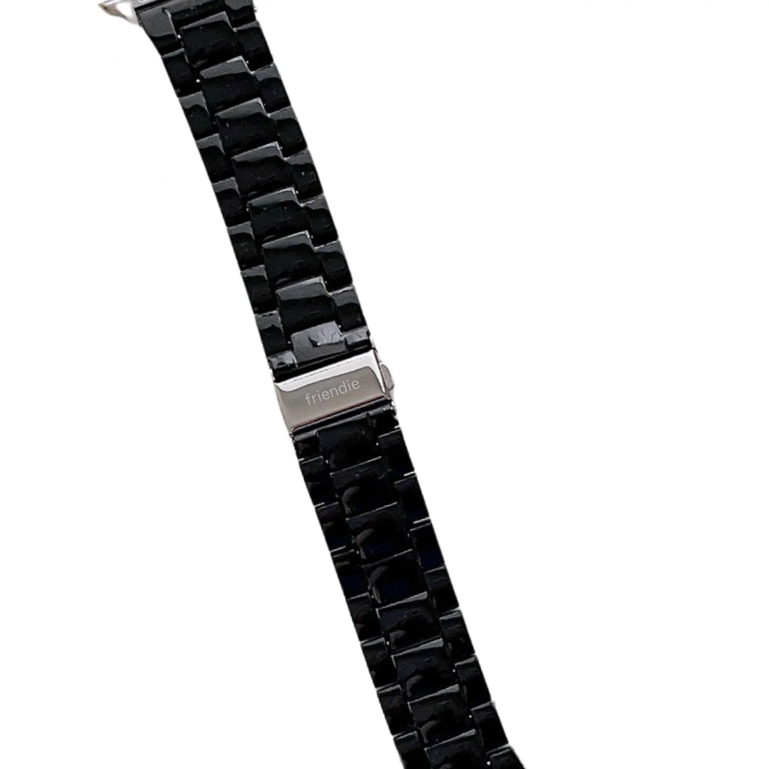 Friendie Resin Link Bracelet Band Small – Manly Black (Apple Watch 38–41mm) - Image 3