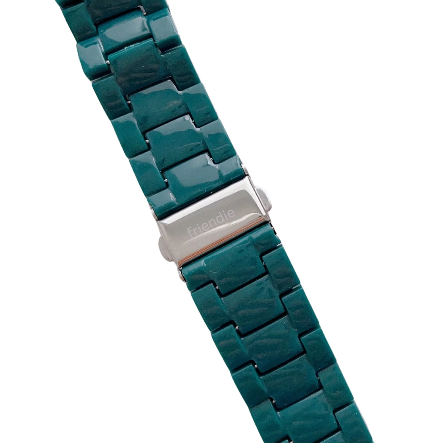 Friendie Resin Link Bracelet Band Small – Narrabeen Green (Apple Watch 38–41mm) - Image 3