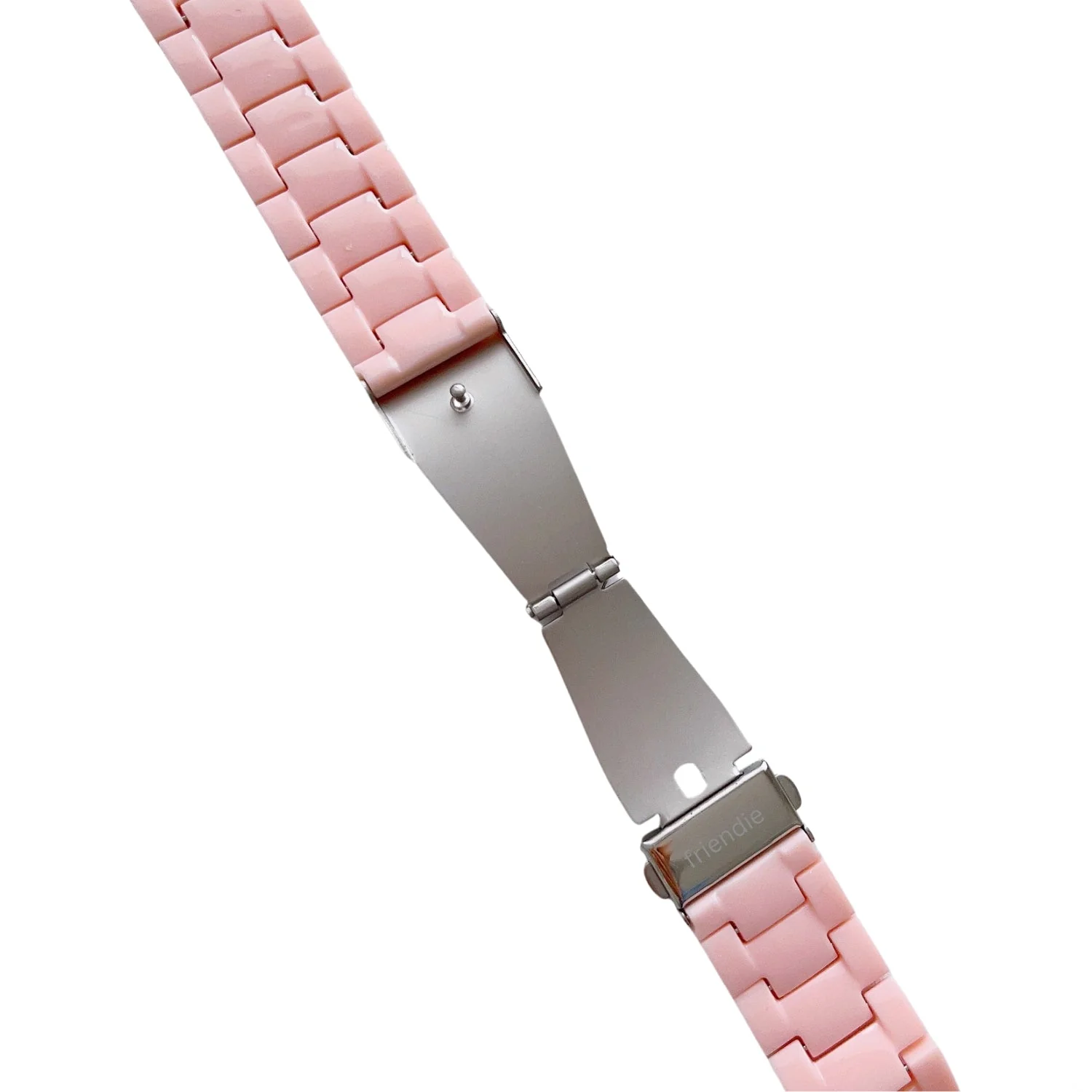 Friendie Resin Link Bracelet Band Small – Palm Beach Pink (Apple Watch 38–41mm) - Image 3