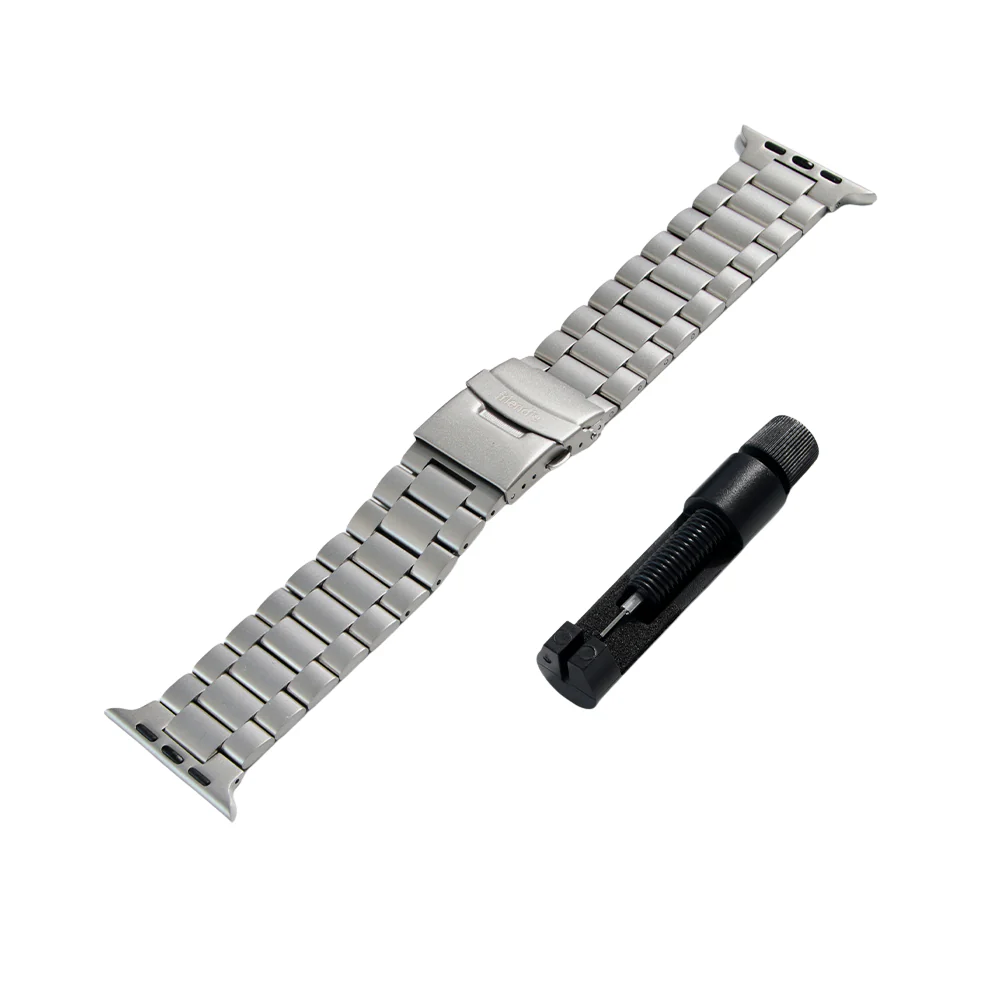 Friendie Stainless Steel Link Bracelet Band (Ultra) – Sydney Ultra Titanium (Apple Watch Ultra, Large) - Image 3