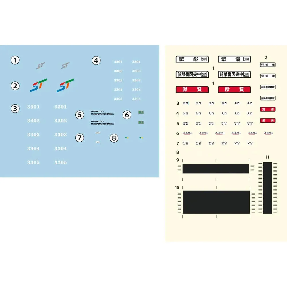 Fujimi 1/150 Yuki Miku Train 2025 (with Series 3300 Standard Color) 2-Car Set (Unassembled Kit) (MIKU Train 14) - Image 3