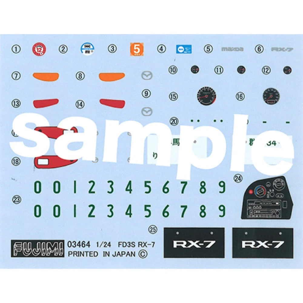 Fujimi 1/24 Mazda FD3S RX-7 Type RS Car Scaled Plastic Model Kit - Image 3