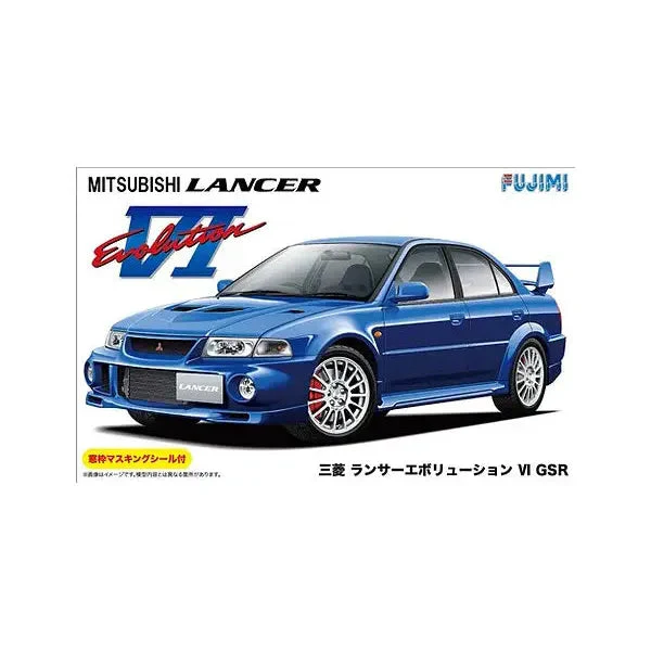 Fujimi 1/24 Mitsubishi Lancer Evolution VI GSR (with Window Frame Masking) (ID-102)