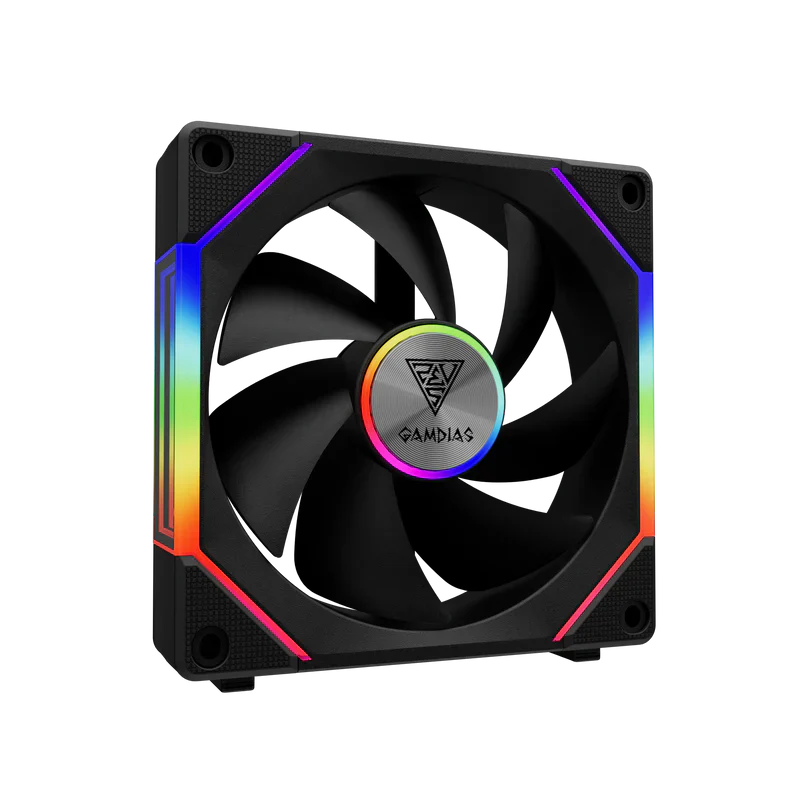 Gamdias AEOLUS P2 ARGB PWM 120mm Cooling Fan (1 Pack)