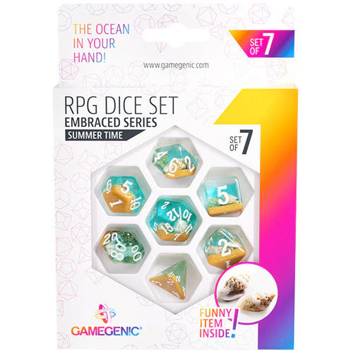 Gamegenic Embraced Series - Summer Time - RPG Dice Set 7pcs