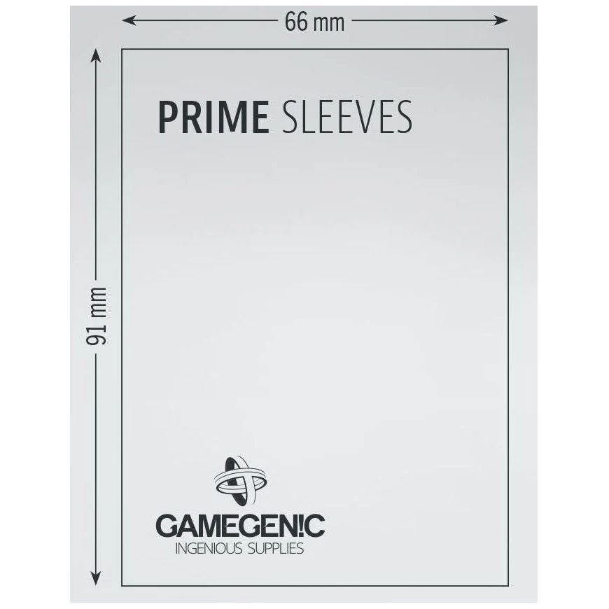 Gamegenic Prime Card Sleeves 66mmx91mm 100 Sleeves Per Pack (White) - Image 4