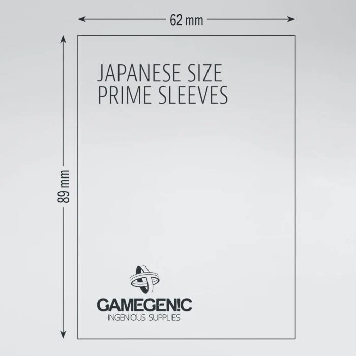 Gamegenic Prime Japanese Sized Sleeves - Size Code PINK - Sleeve Colour White 62mmx89mm 60 Sleeves Per Pack - Image 3