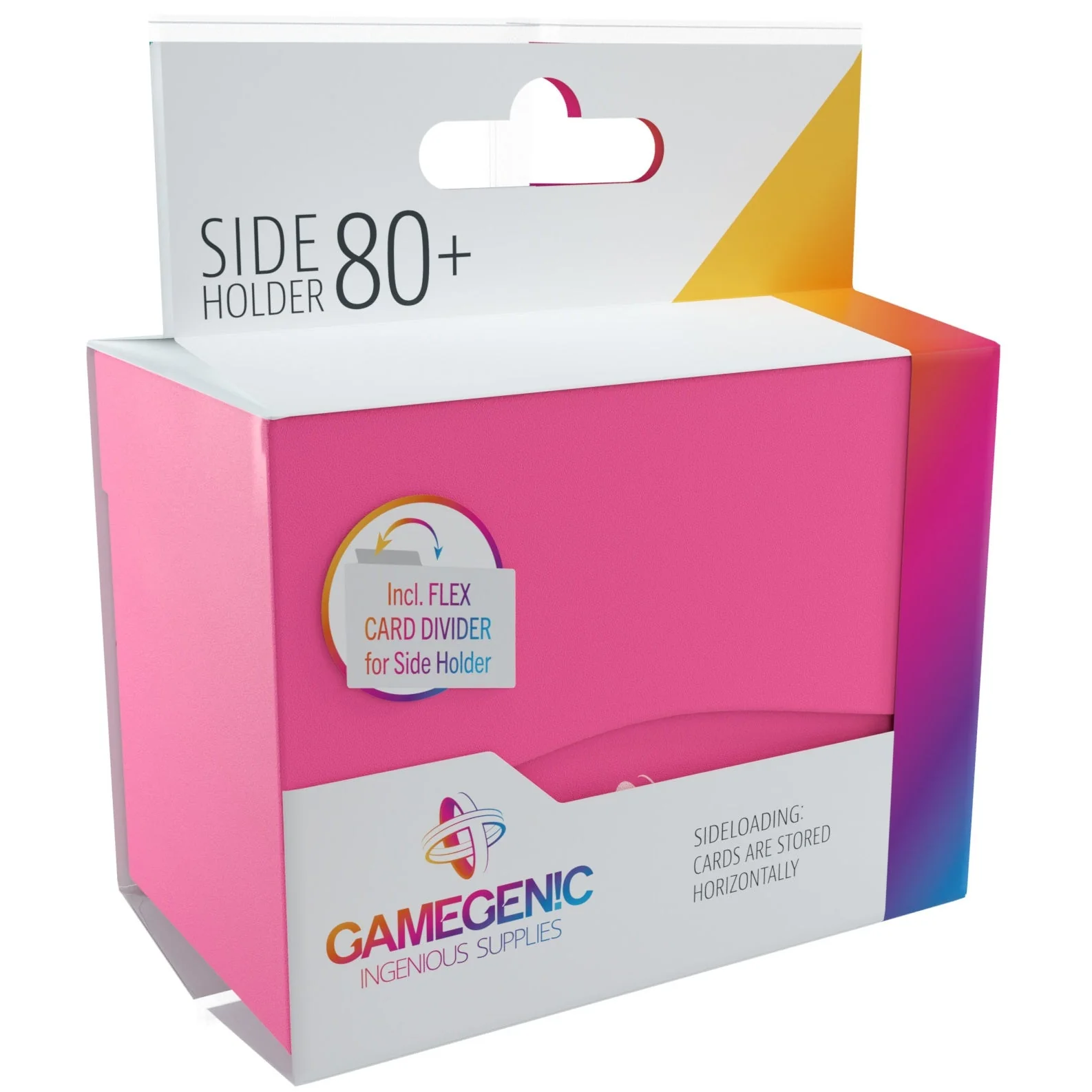 Gamegenic Side Holder Holds 80 Sleeves Deck Box (Pink Cards) - Image 3