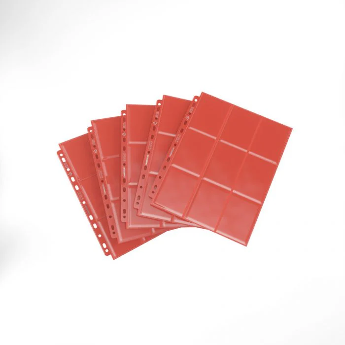 Gamegenic Sideloading 18 Pocket Pages 10-Pieces Pack (Red) - Image 2