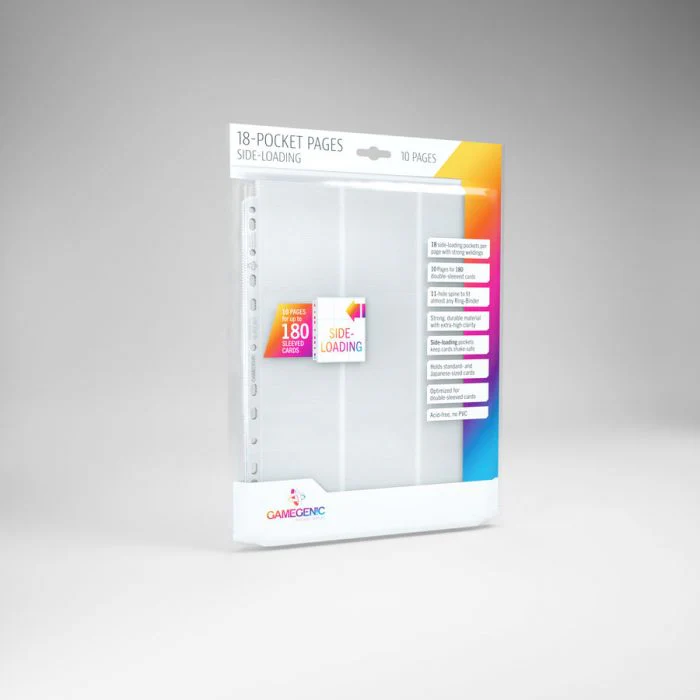 Gamegenic Sideloading 18 Pocket Pages 10-Pieces Pack (White) - Image 4