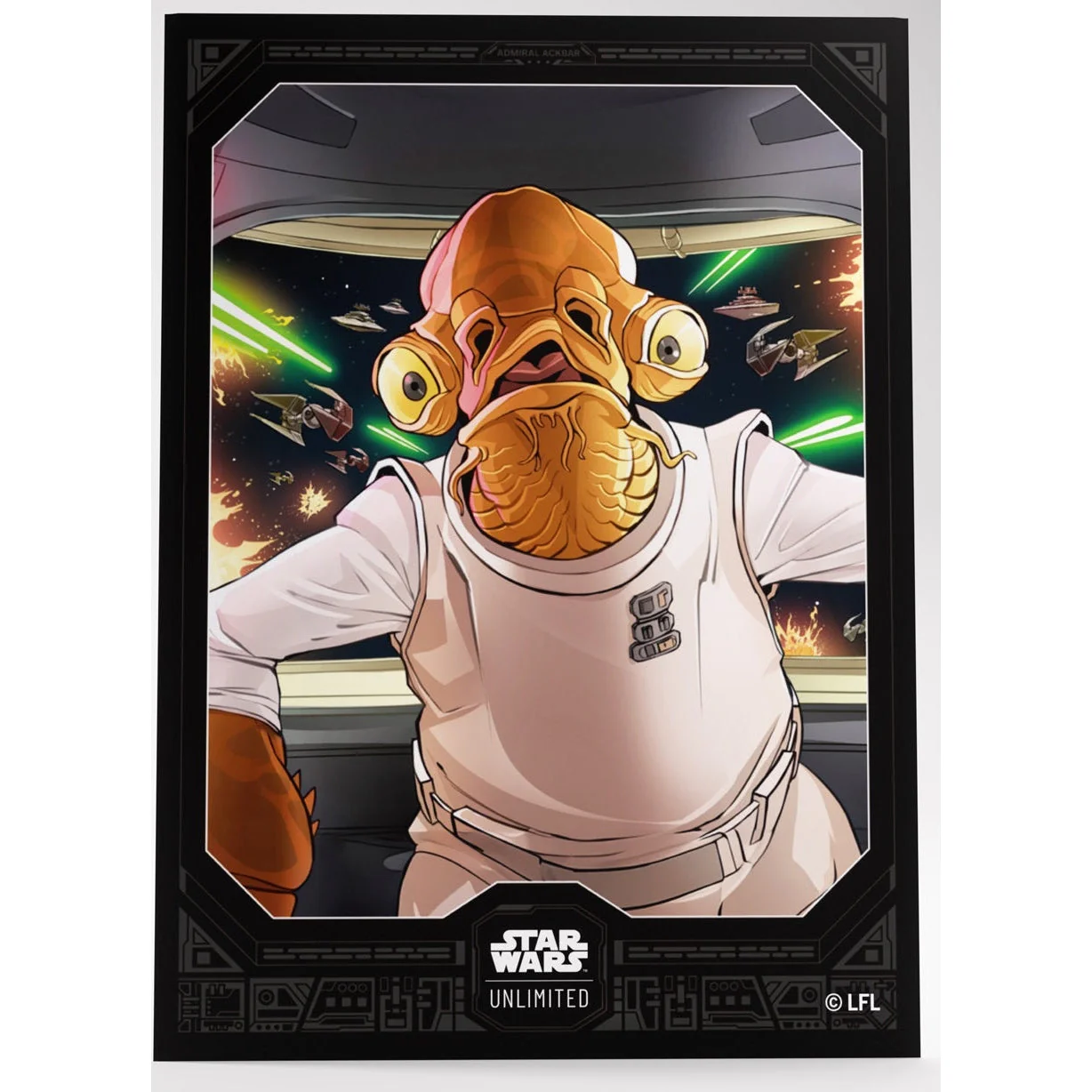 Gamegenic Star Wars Unlimited Art Sleeves - Admiral Ackbar - Image 2