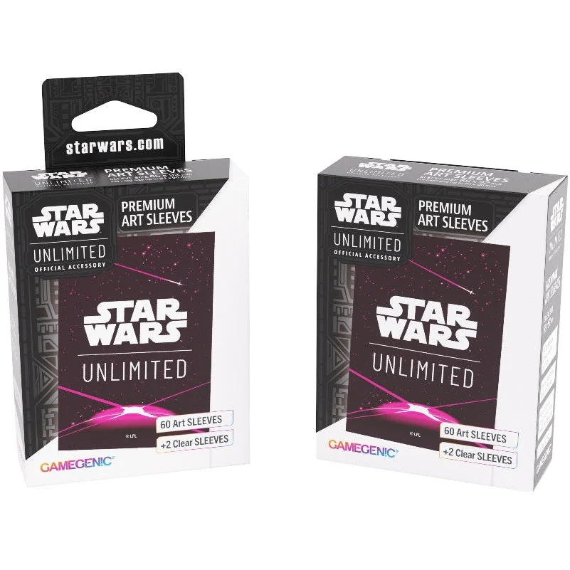 Gamegenic Star Wars Unlimited Art Sleeves - Card Back Magenta - Image 5
