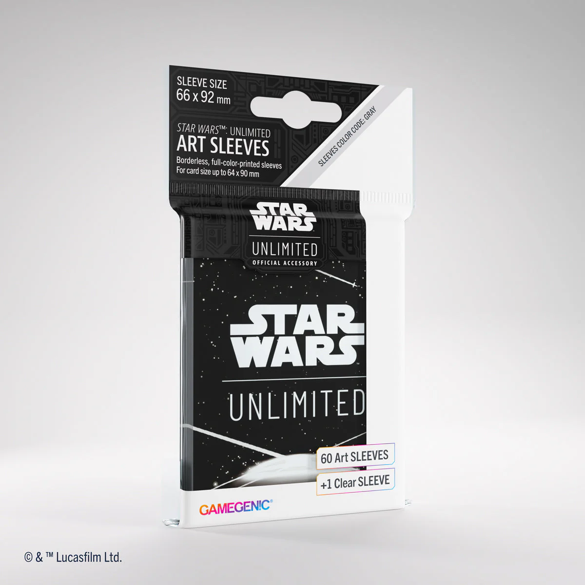 Gamegenic Star Wars Unlimited Art Sleeves - Card Back White - Image 5