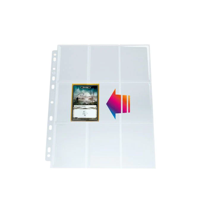 Gamegenic Ultrasonic 9 Pocket Pages Sideloading 10Pcs Pack