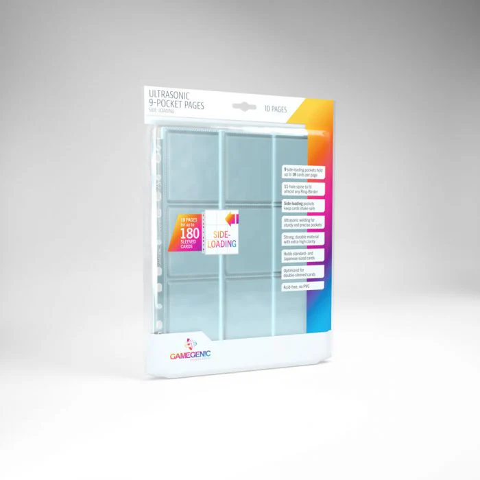 Gamegenic Ultrasonic 9 Pocket Pages Sideloading 10Pcs Pack - Image 2