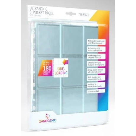 Gamegenic Ultrasonic 9 Pocket Pages Sideloading 10Pcs Pack - Image 4