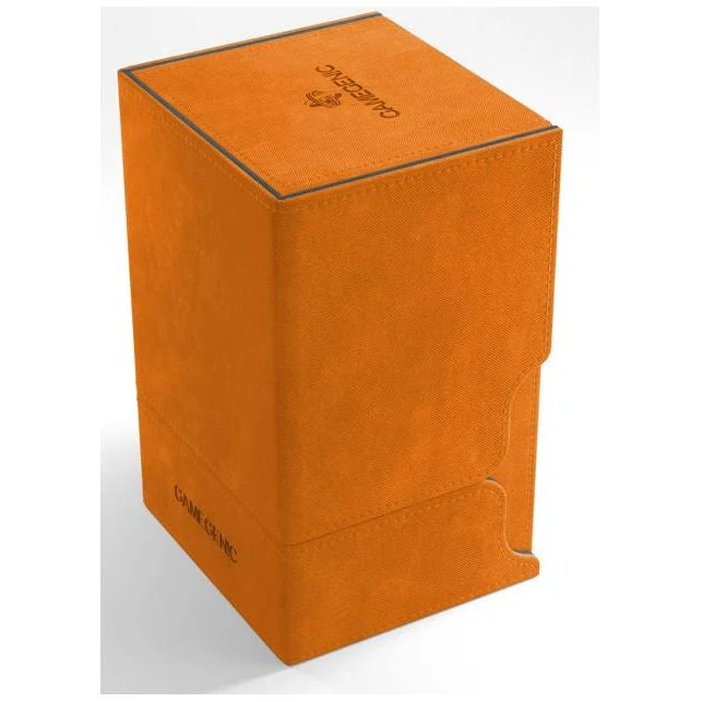 Gamegenic Watchtower Holds 100 Sleeves Convertible Deck Box Orange Cards - Image 2