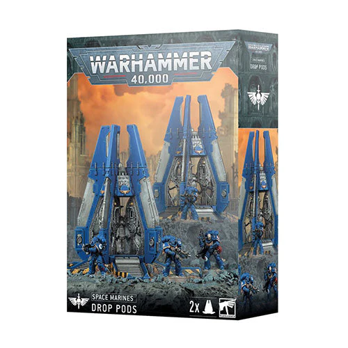 Games Workshop Warhammer 40K Space Marines Drop Pods