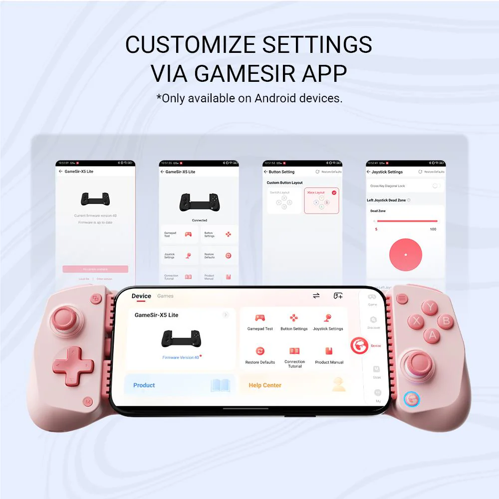 GameSir X5 Lite Mobile Controller (Pink) - Image 11