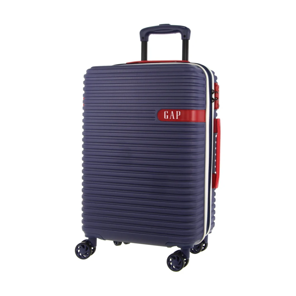 GAP Hard-Shell Suitcase Large Cabin Luggage Set with Tag (Navy) [2-Pieces] - Image 3