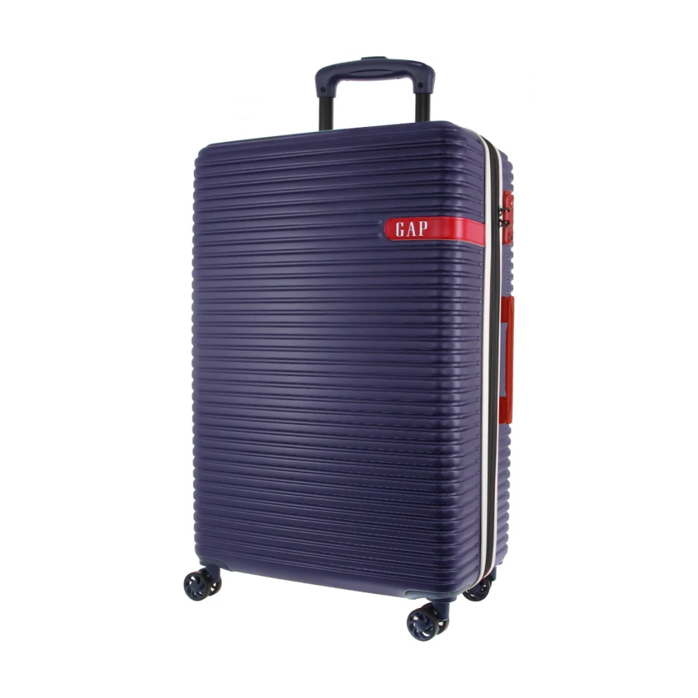 GAP Hard-Shell Suitcase Large Cabin Luggage Set with Tag (Navy) [2-Pieces] - Image 6