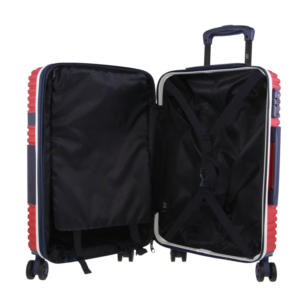 GAP Hard-Shell Suitcase Large Cabin Luggage Set with Tag (Red) [2-Pieces] - Image 4