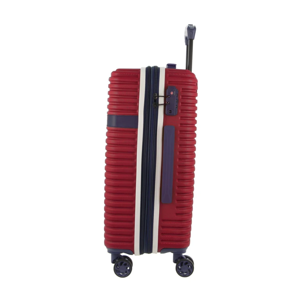 GAP Hard-Shell Suitcase Large Cabin Luggage Set with Tag (Red) [2-Pieces] - Image 5