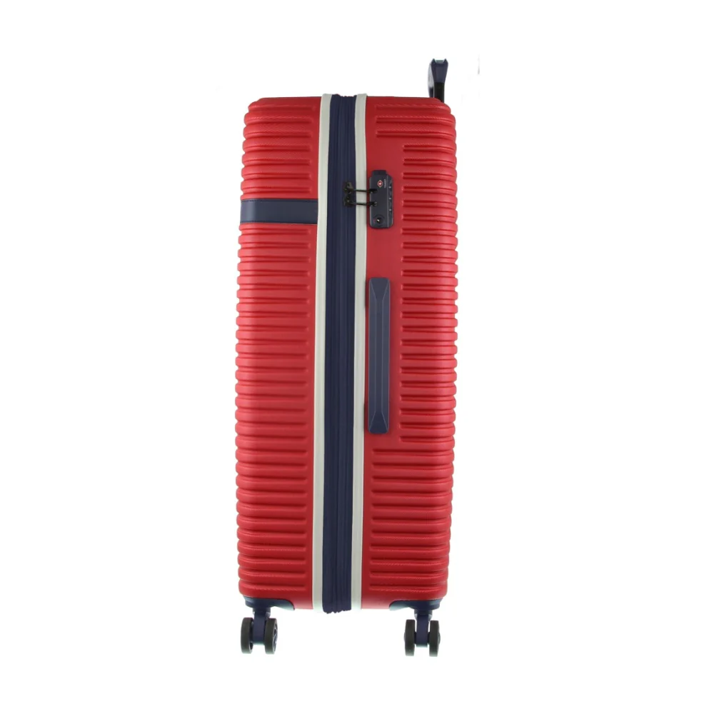 GAP Hard-Shell Suitcase Large Cabin Luggage Set with Tag (Red) [2-Pieces] - Image 9