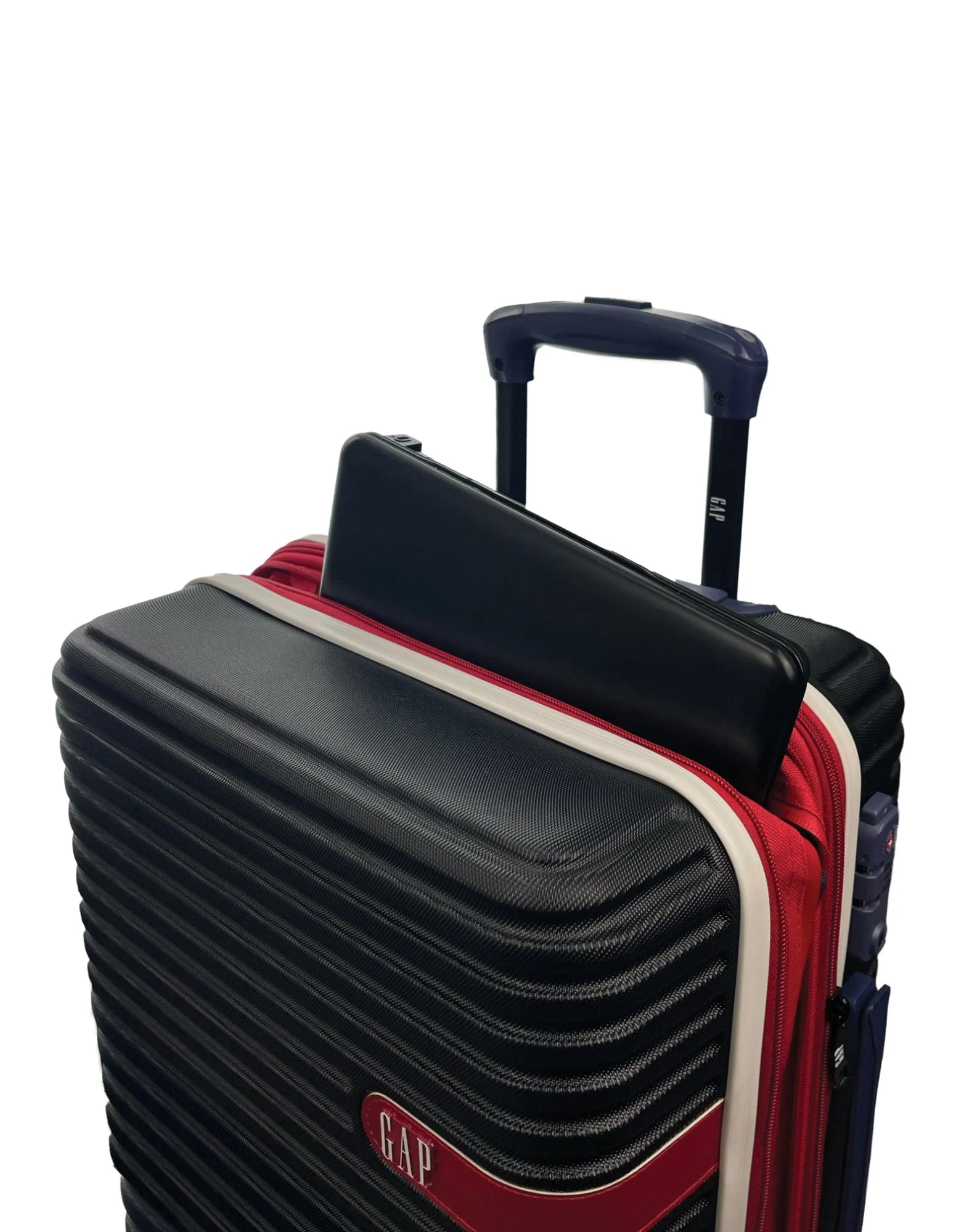 GAP Hard-Shell Suitcase Medium Cabin Luggage Set with Tag (Black) [2-Pieces] - Image 2