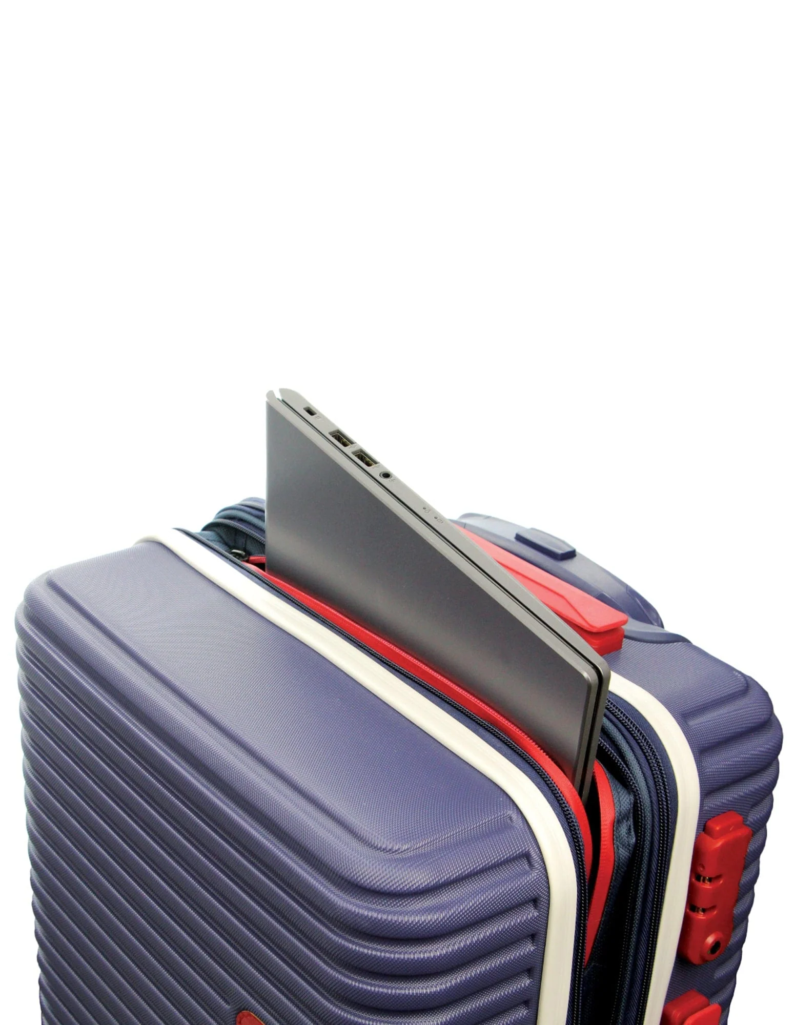 GAP Hard-Shell Suitcase Medium Cabin Luggage Set with Tag (Navy) [2-Pieces] - Image 2