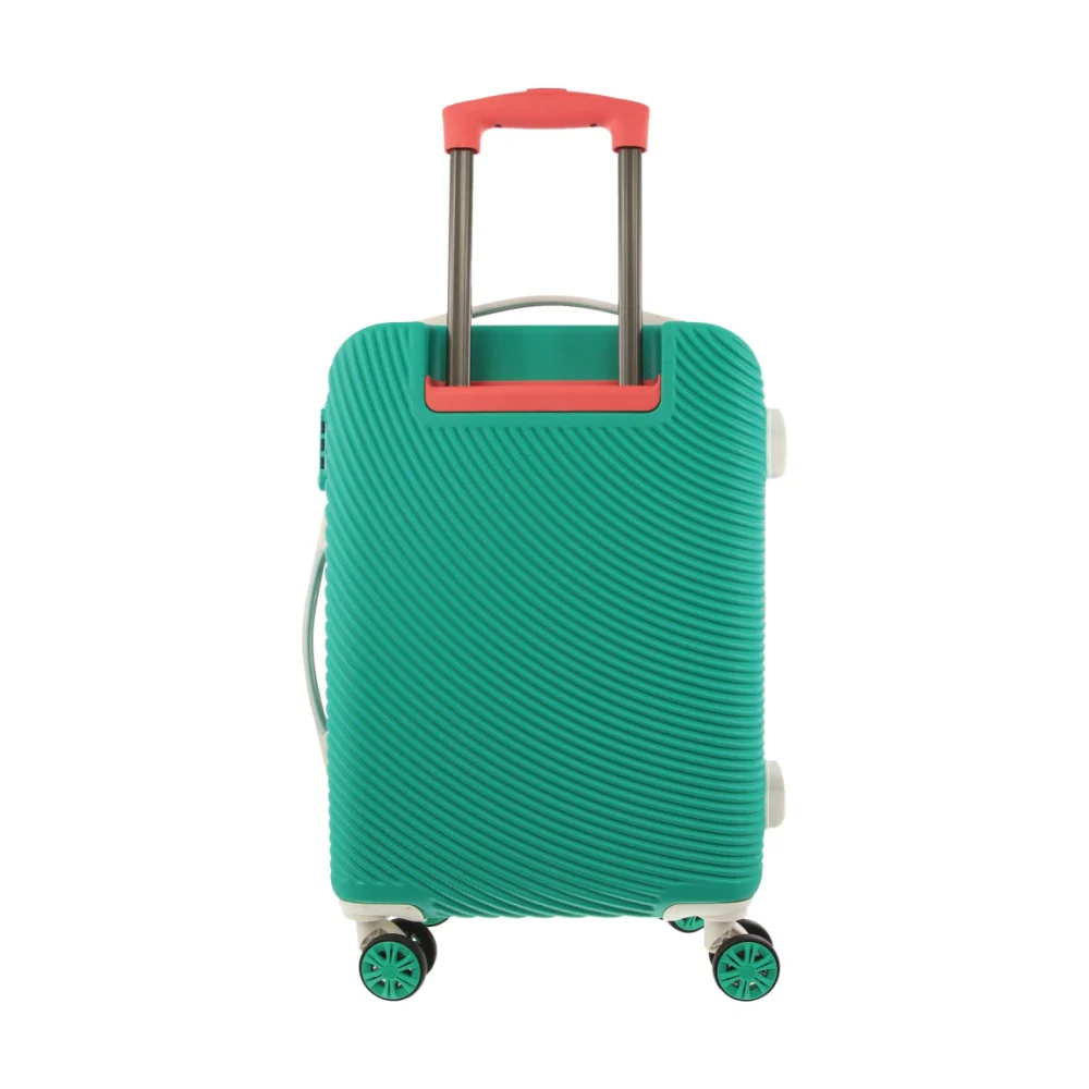 GAP Stripe Hard-Shell Cabin Suitcase TSA Lock Luggage 56x35cm Turquoise - Image 4