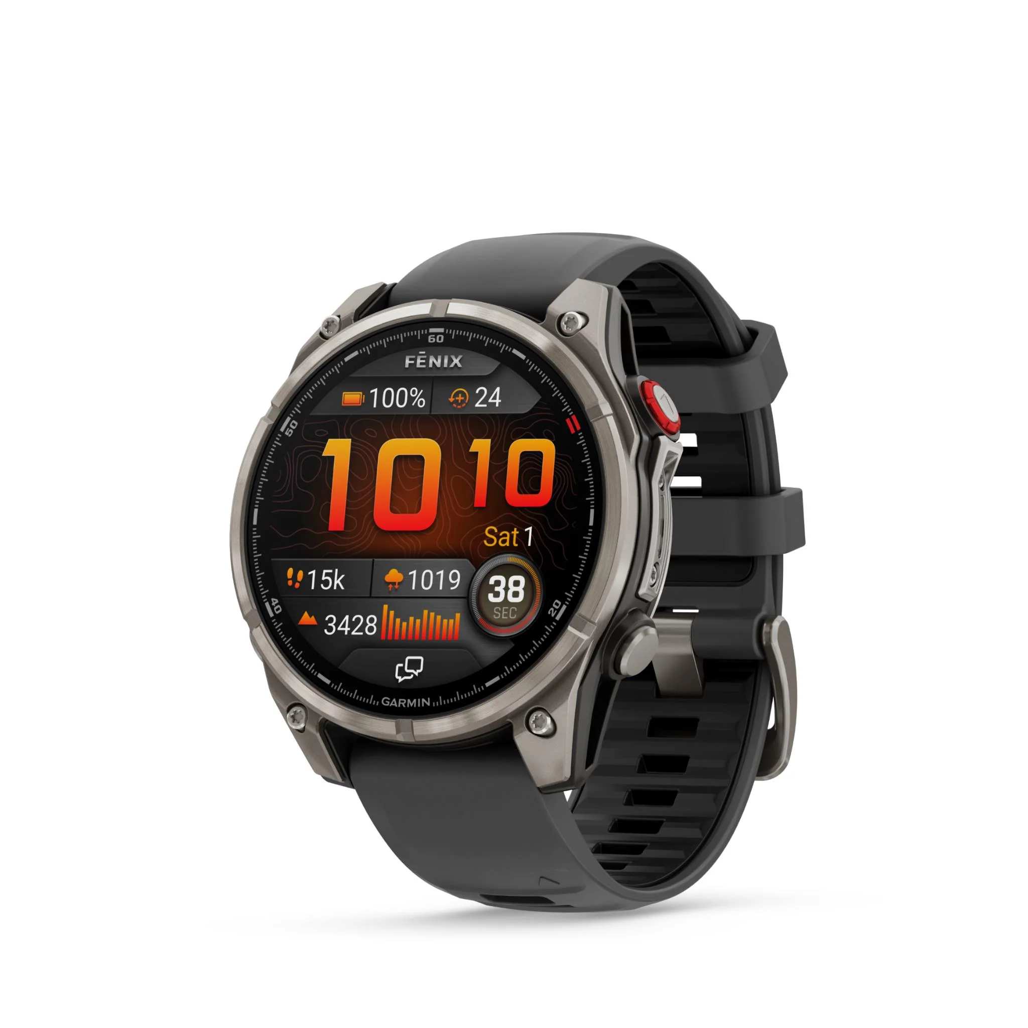 Garmin Fenix 8 Pro 47mm AMOLED Sapphire Edition Titanium with Graphite + Black Band