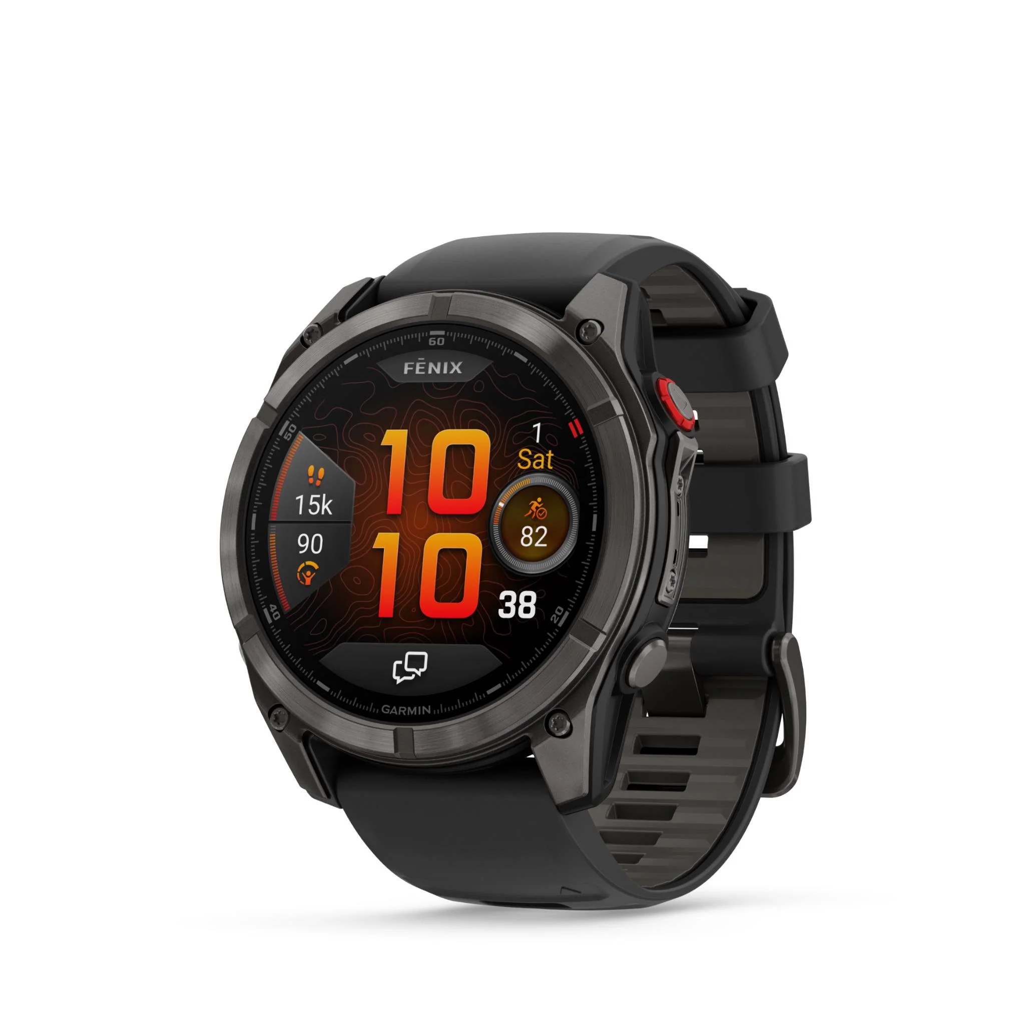 Garmin Fenix 8 Pro 51mm AMOLED Sapphire Edition Carbon Grey Titanium with Black + Pebble Grey Band