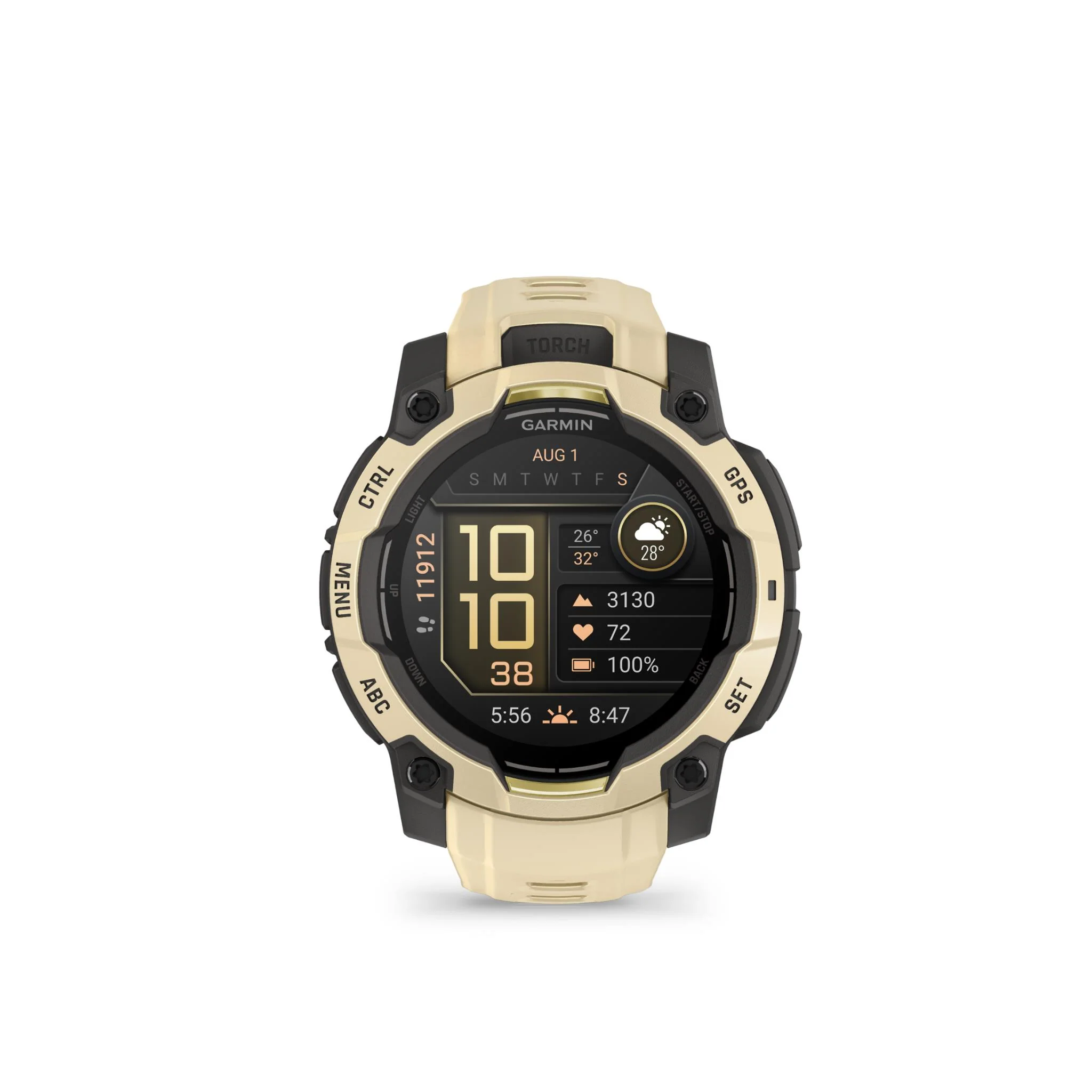 Garmin Instinct 3 45mm AMOLED Smart Watch (Citrine) - Image 2