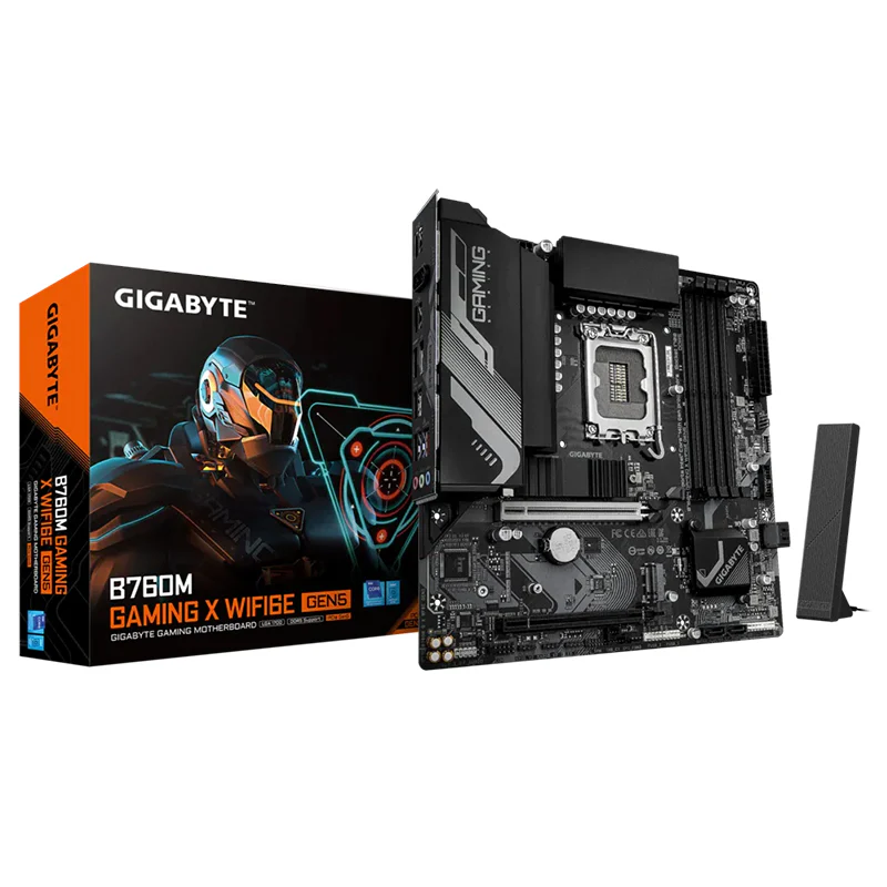 Gigabyte B760M GAMING X WIFI6E GEN5 LGA 1700 mATX Motherboard (B760M G X WF6E GEN5)