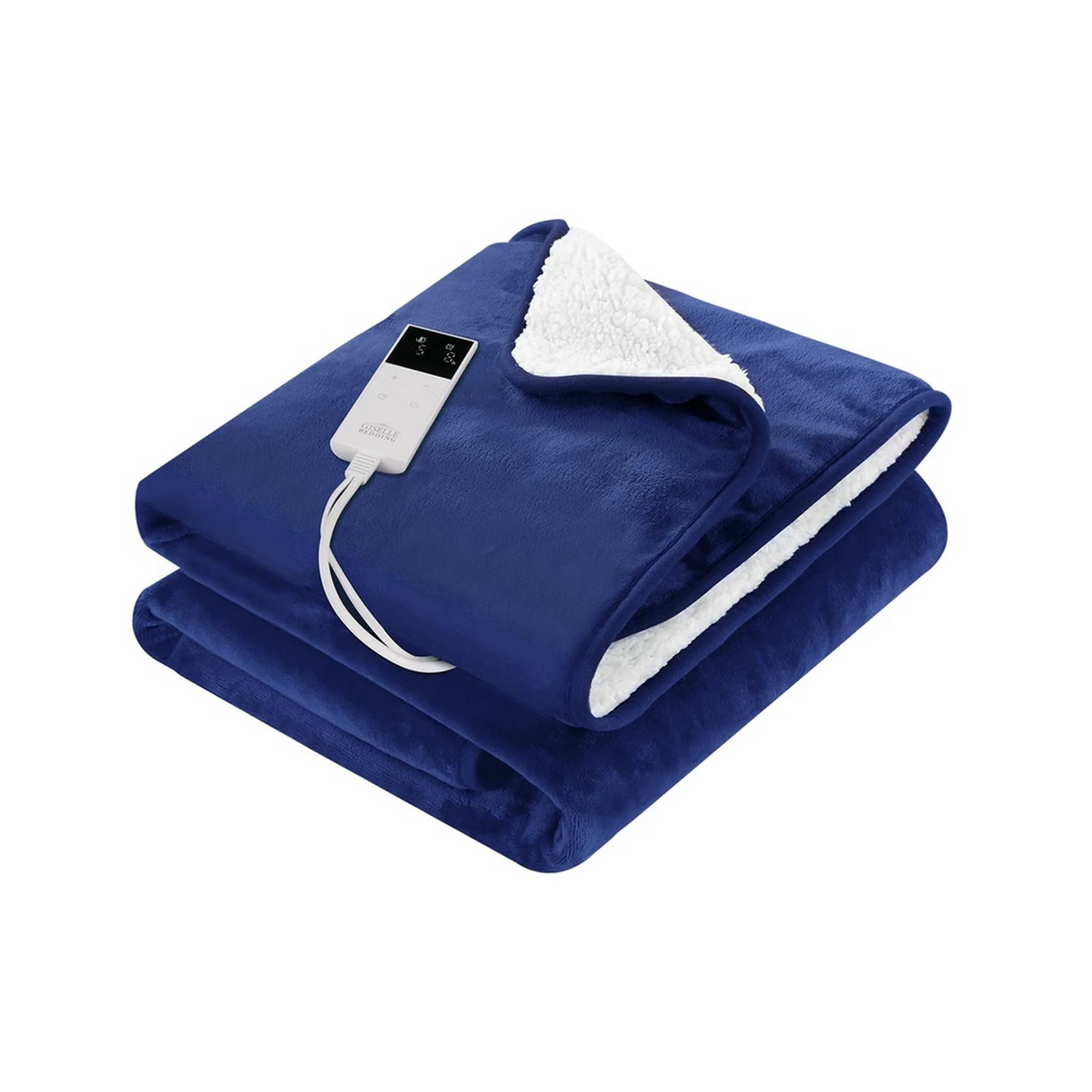 Giselle Electric Throw Rug Heated Blanket Double Sided (Blue)