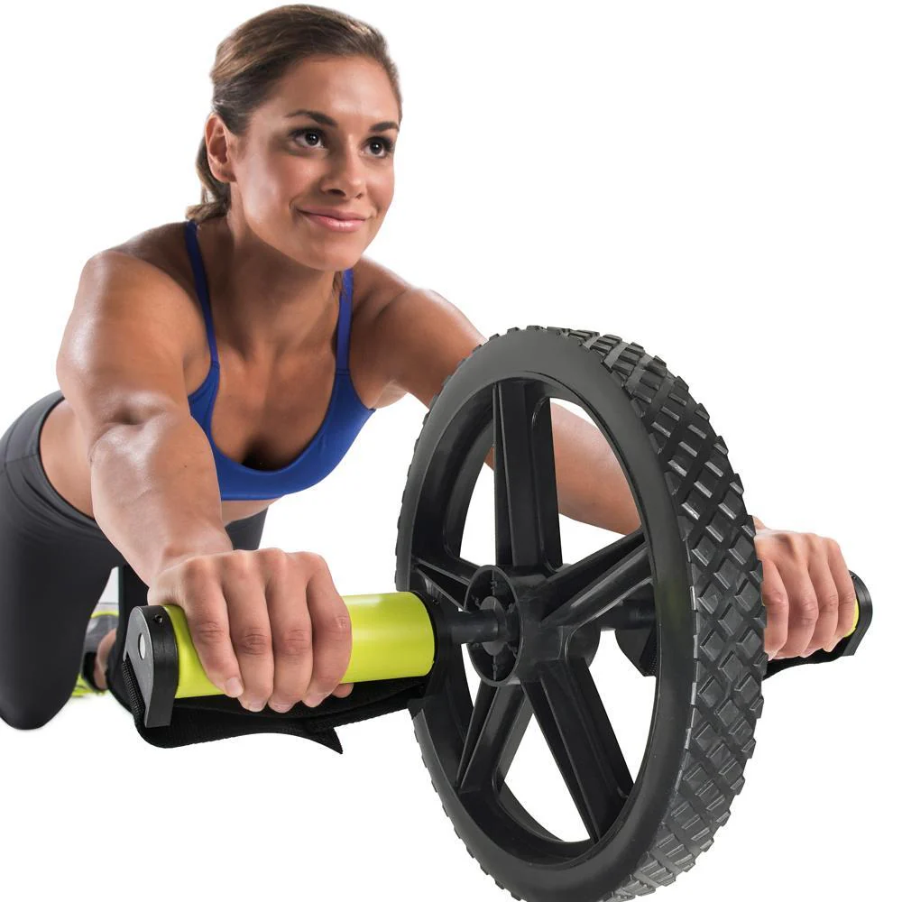 GoFit 38cm Slip Resistance Fitness Gym Ab/Core Training Exercise Roller Wheel - Image 3