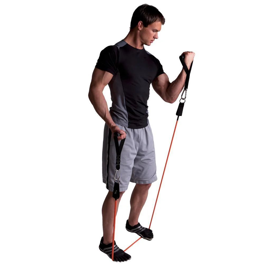 GoFit Extreme 137cm 100lbs/45kg Fitness/Gym Power Tube for Strength Training BLK - Image 3