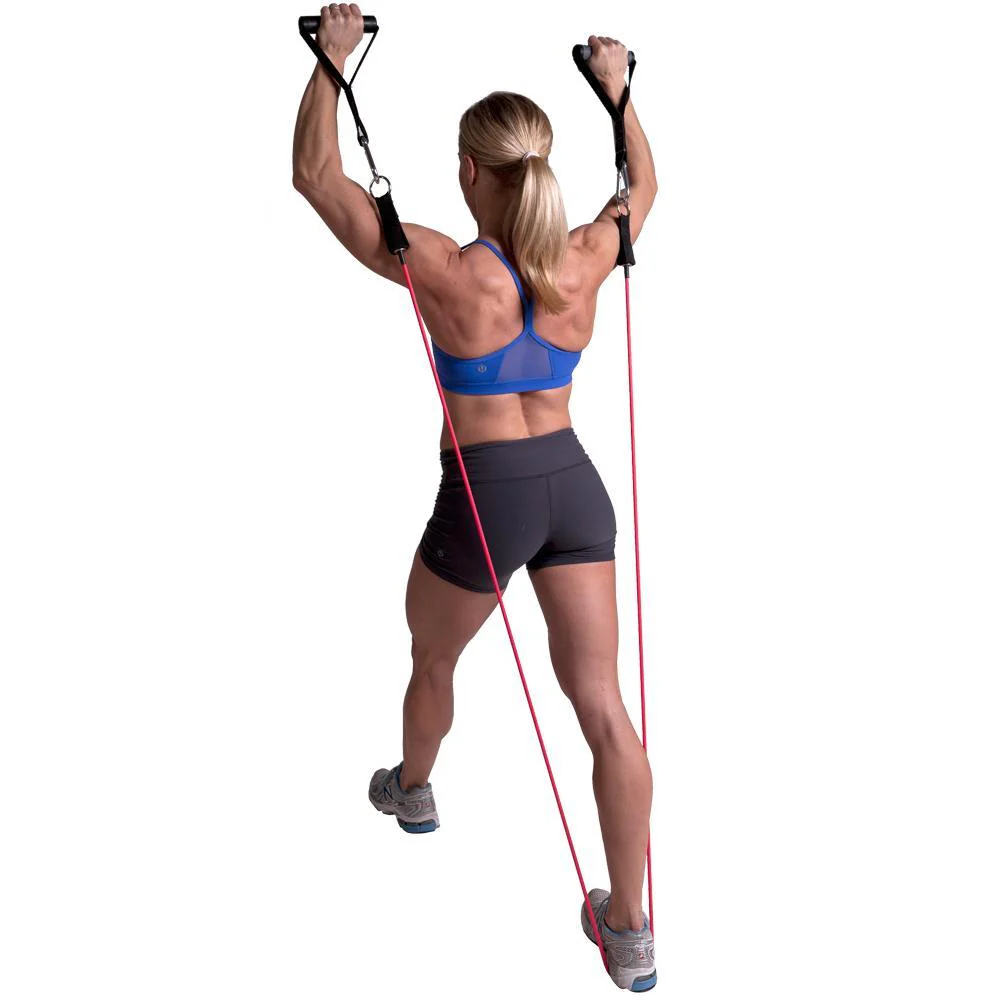 GoFit Extreme 137cm 90lbs/41kg Fitness/Gym Power Tube for Strength Training Grey - Image 2