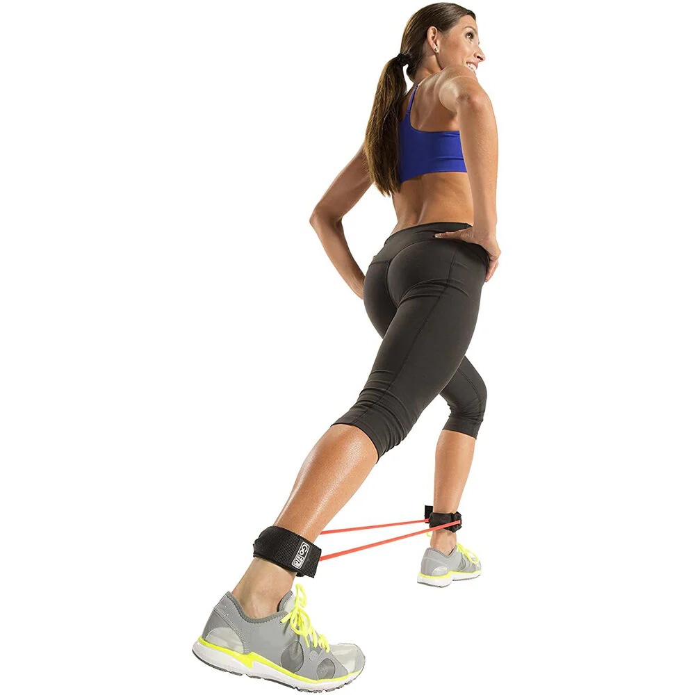 GoFit Resist-a-Cuffs Light to Medium Resistance Lower Body Training Green - Image 3